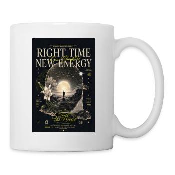 Bonne heure : nouvelle énergie - Mug blanc - blanc - Droite