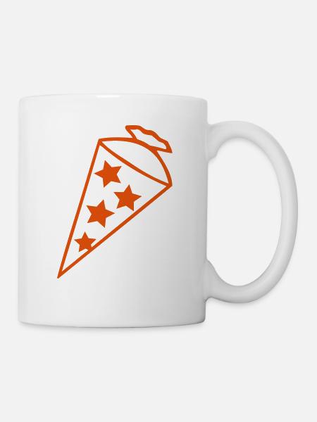 Zuckertüte Schultüte - Tasse - Weiß