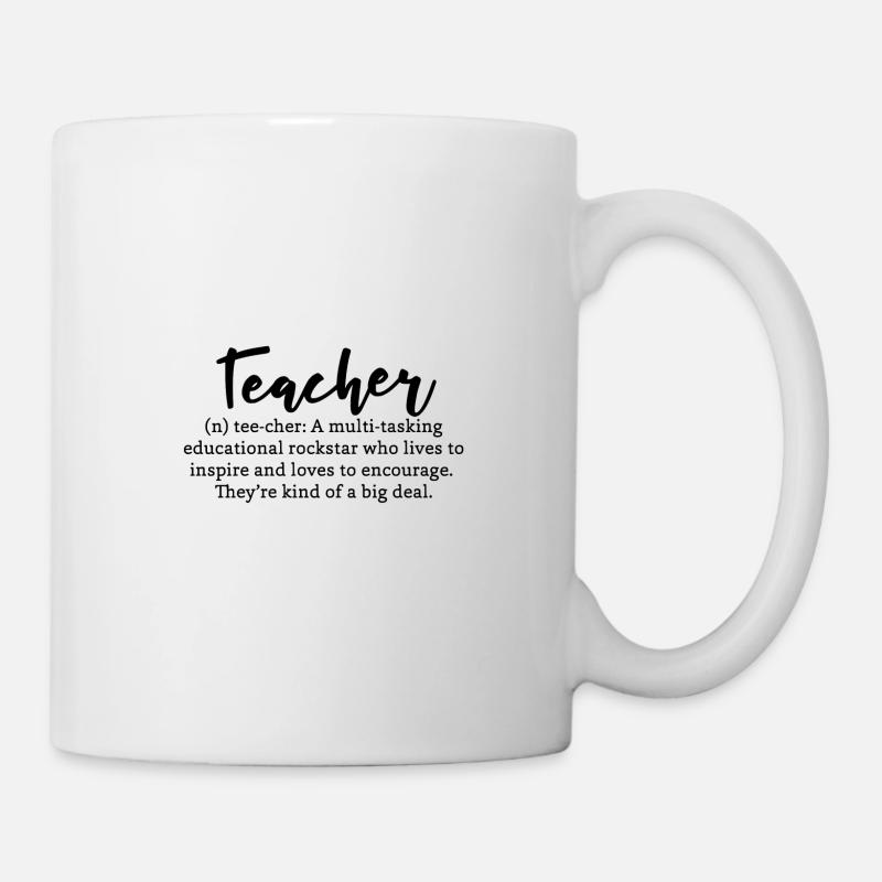 Teacher Definition Gift Idea - Mug blanc - blanc