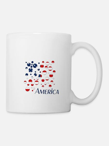 America Usa - Tasse - Weiß