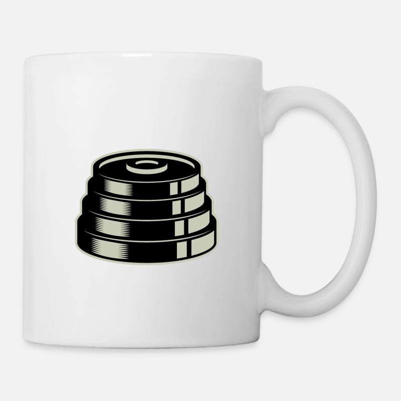 Gewicht Hantel - Tasse - Weiß