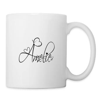 Amélie Nom Prénom Fille Calligraphie Décor - Mug blanc - blanc - Droite