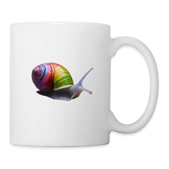 Bunte Schnecke 2 - Tasse - Weiß - Rechts