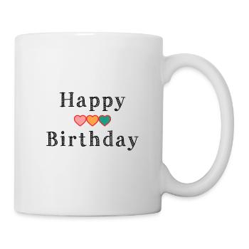 HAPPY BIRTHDAY - Mug blanc - blanc - Droite