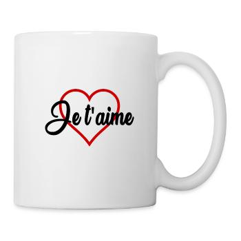 I LOVE YOU. VALENTINE'S DAY. HEART. I LOVE YOU - Mug - white - Right