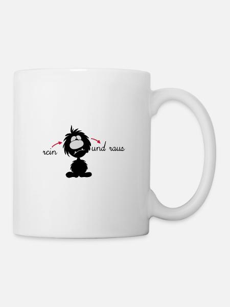 Monster Smuffel Ohren auf Durchzug - Tasse - Weiß