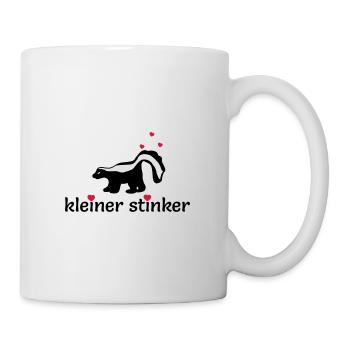 kleines Stinktier mit herzen - Tasse - Weiß - Rechts