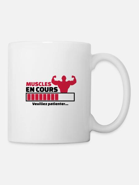 muscles en cours - Mug blanc - blanc