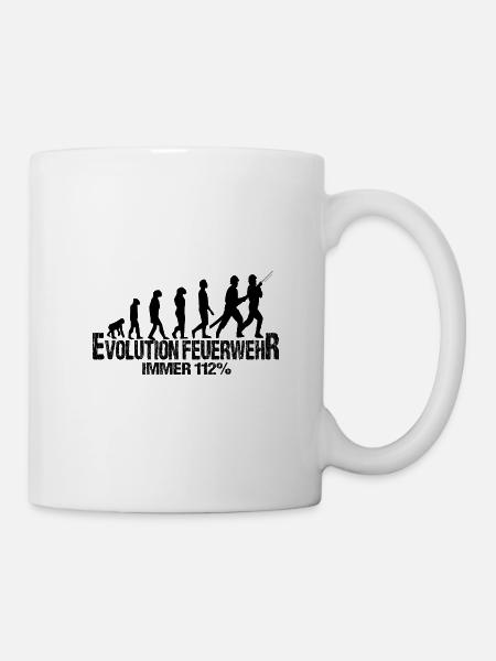 Feuerwehr - Tasse - Weiß