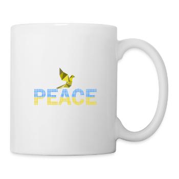 Peace Dove Dot Design - Tasse - Weiß - Rechts