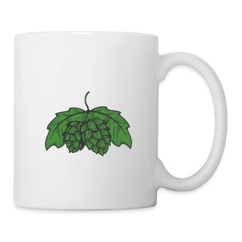Hopfen - Tasse - Weiß - Rechts