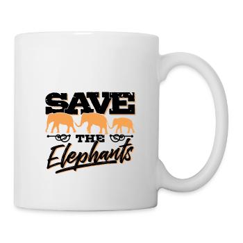 Save the Elephants - Elephant Africa Nature Climate - Mug - white - Right