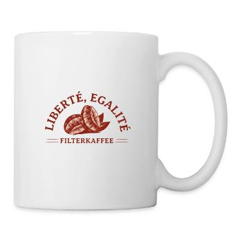 Kaffee und Frankreich Fans - Tasse - Weiß - Rechts