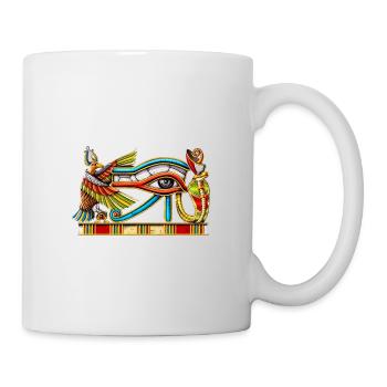 Oeil Egyptien D’Horus - Mug blanc - blanc - Droite
