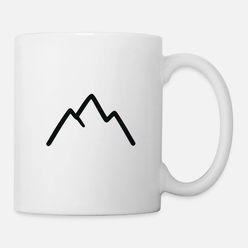 Mountain landscape with sunrise - Mug - white