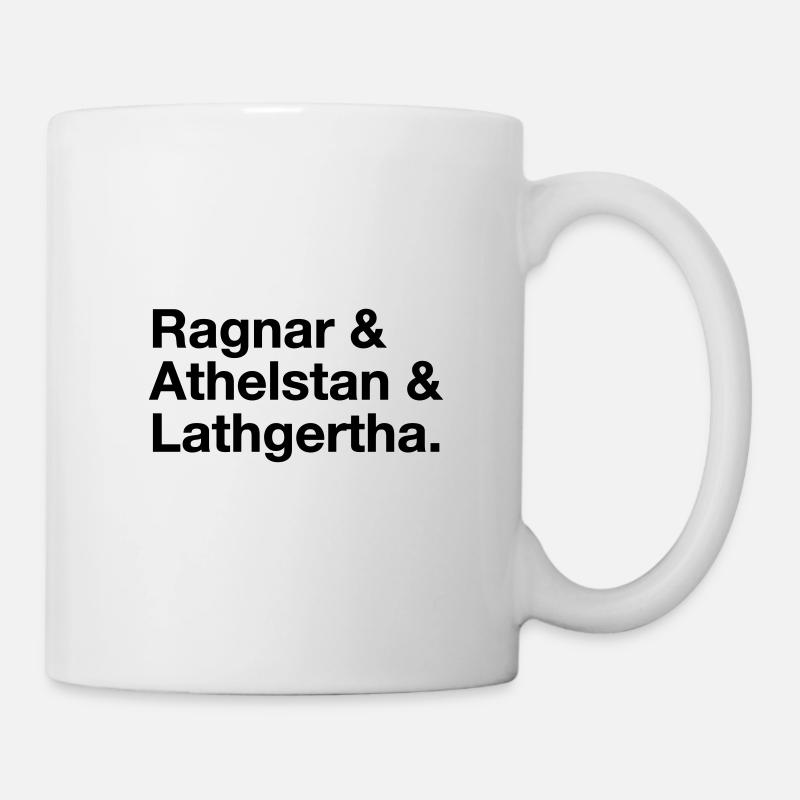 Ragnar & Athelstan & Lathgertha - Tasse - Weiß