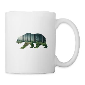 Bear Grizzly Bears Teddy Bear Forest Moonlight - Mug - white - Right
