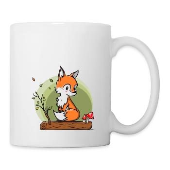 Fox in autumn - Mug - white - Right