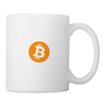 Bitcoin Logo - Tasse - Weiß - Rechts