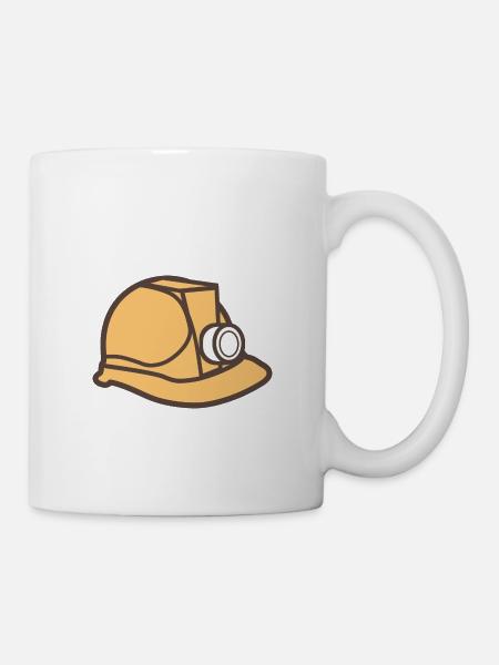 Bauarbeiter Helm - Tasse - Weiß