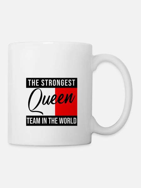 Queen King Queen Pärchenoutfit - Tasse - Weiß