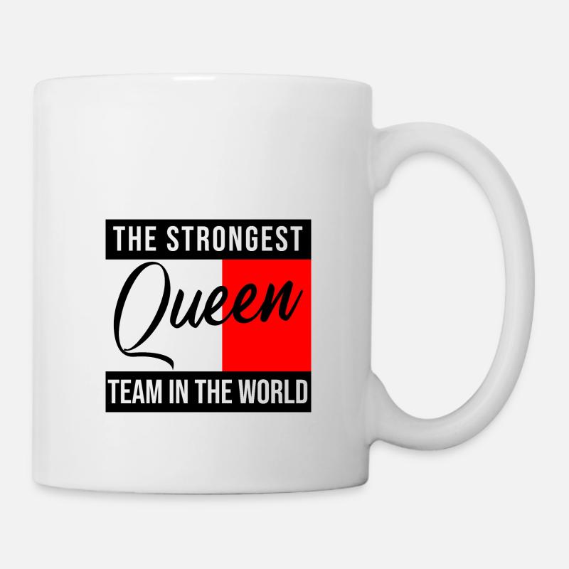 Queen King Queen Pärchenoutfit - Tasse - Weiß