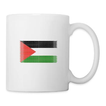heart flag love palestine - Mug - white - Right
