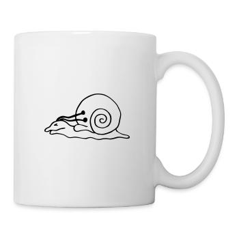 Rennschnecke schnecke - Tasse - Weiß - Rechts