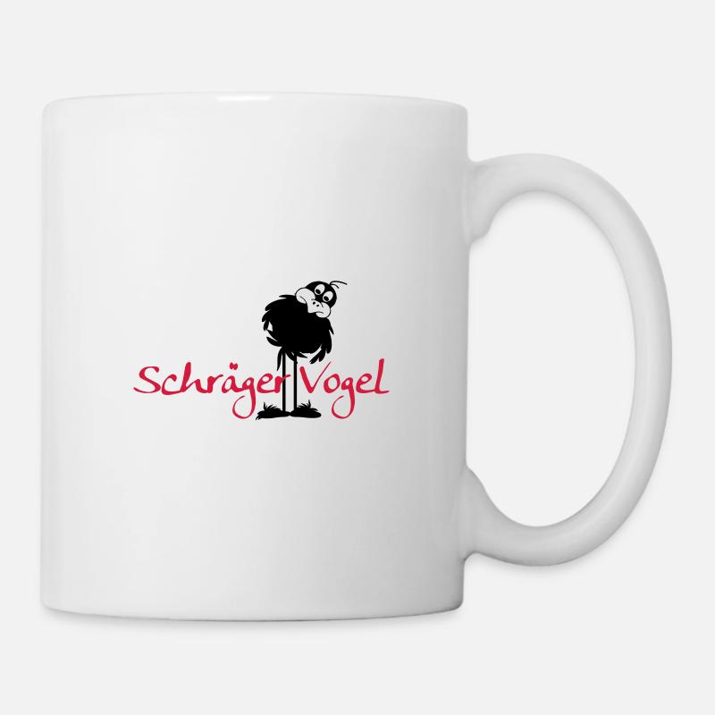 Schräger Vogel - Tasse - Weiß