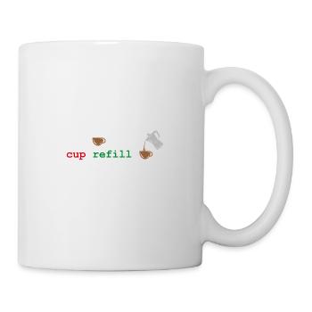 Code de la caféine Code du café - Mug blanc - blanc - Droite