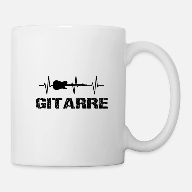 Gitarre - Tasse - Weiß