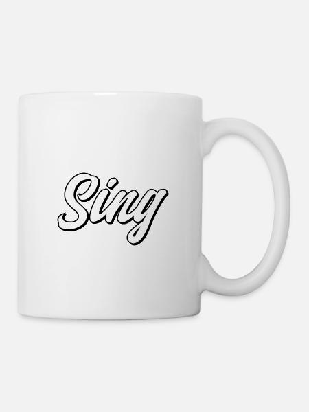 Singer - Tasse - Weiß