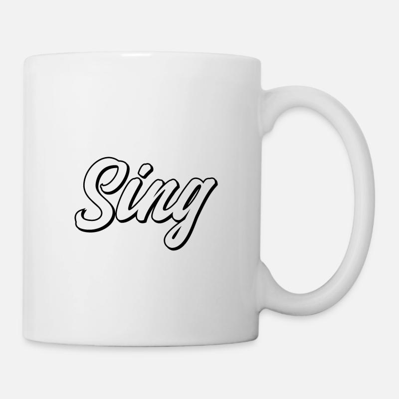 Singer - Tasse - Weiß
