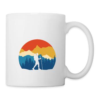 Hiking Outdoor Nature Mountains Camping Gift - Mug - white - Right
