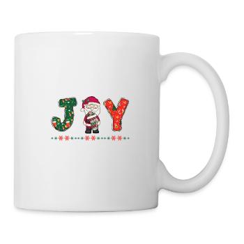 Frohe Weihnachten Weihnachtsmann Hohoho - Tasse - Weiß - Rechts