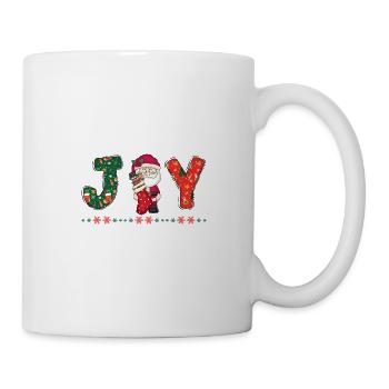 Frohe Weihnachten Weihnachtsmann Hohoho - Tasse - Weiß - Rechts