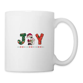 Frohe Weihnachten Weihnachtsmann Hohoho - Tasse - Weiß - Rechts