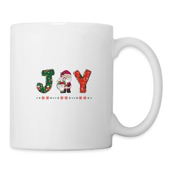 Frohe Weihnachten Weihnachtsmann Hohoho - Tasse - Weiß - Rechts