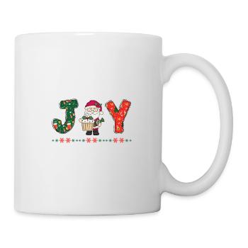 Frohe Weihnachten Weihnachtsmann Hohoho - Tasse - Weiß - Rechts