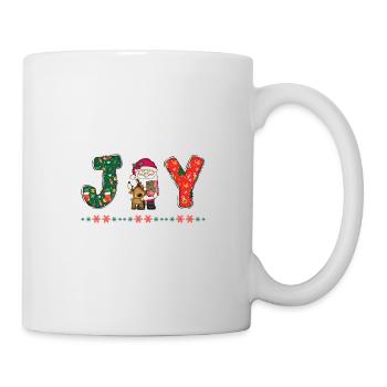 Frohe Weihnachten Weihnachtsmann Hohoho - Tasse - Weiß - Rechts