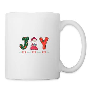 Frohe Weihnachten Weihnachtsmann Hohoho - Tasse - Weiß - Rechts
