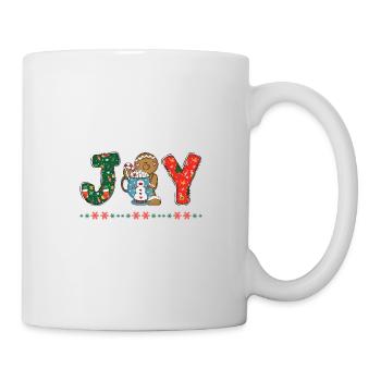Frohe Weihnachten Weihnachtsmann Hohoho - Tasse - Weiß - Rechts