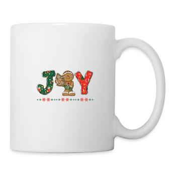 Frohe Weihnachten Weihnachtsmann Hohoho - Tasse - Weiß - Rechts
