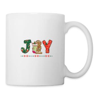 Frohe Weihnachten Weihnachtsmann Hohoho - Tasse - Weiß - Rechts