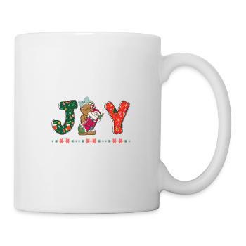 Frohe Weihnachten Weihnachtsmann Hohoho - Tasse - Weiß - Rechts