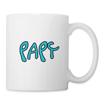PAPY. FÊTE DES PÈRES. BONNE FÊTE PAPY. JE T'AIME. - Mug blanc - blanc - Droite