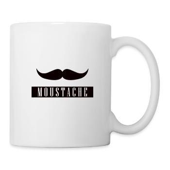 Moustache Bart Schnurrbart Barbershop NoShave - Tasse - Weiß - Rechts