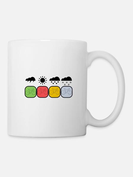 Vélo météo - Mug blanc - blanc