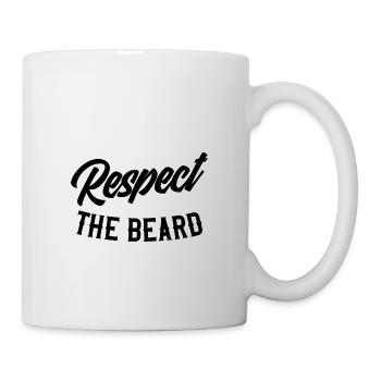 Respect the beard - Tasse - Weiß - Rechts