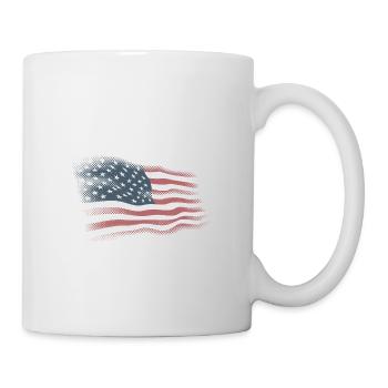USA flag - Mug - white - Right